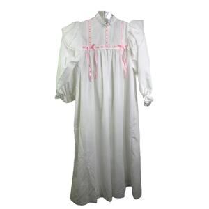 American Girl Kids S Samantha Dress Like Your Doll Nightgown White Long Sleeve